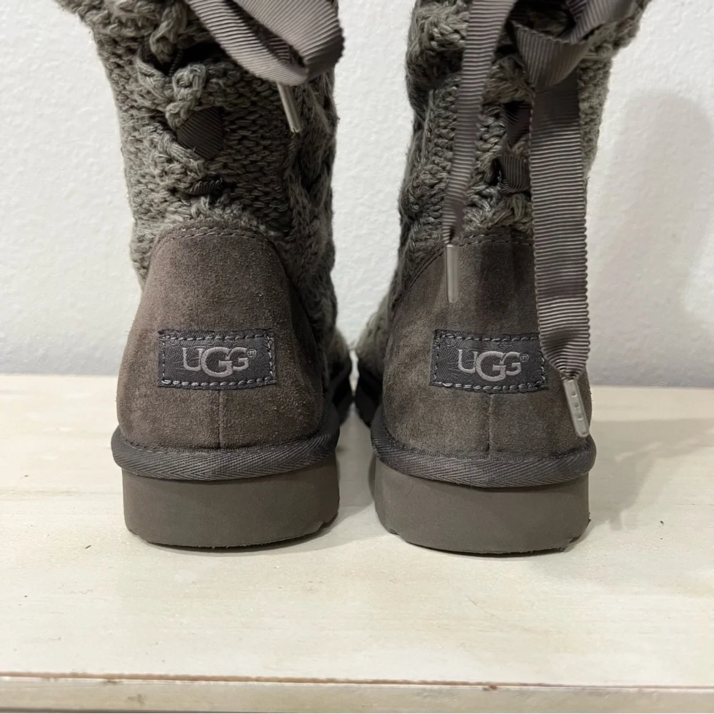 Ugg Grey Heathered Winter Boots - Picture 7 of 9